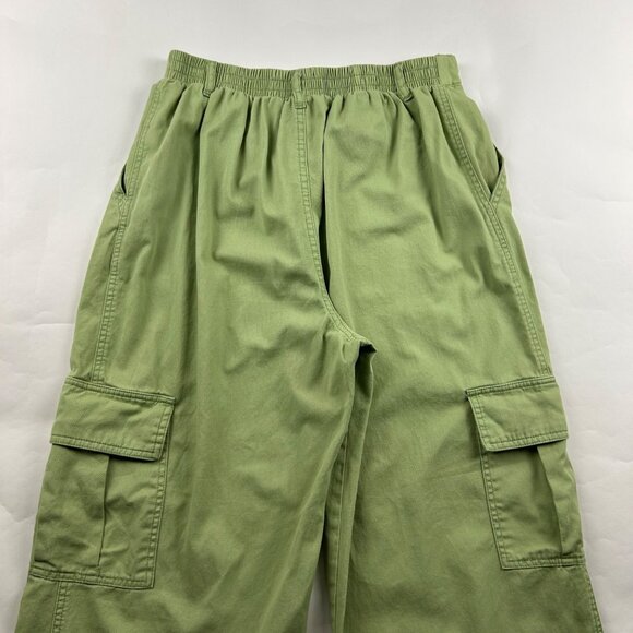 Wild Fable Spring Green Lightweight Canvas Wide Leg Cargo Pant M - Picture 7 of 7